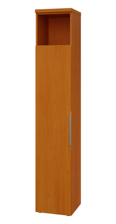 SIN 6 - 4DN kancelářská skříň, 1-dveřová/nika, levá, 2170x400x400, třešeň šumavská